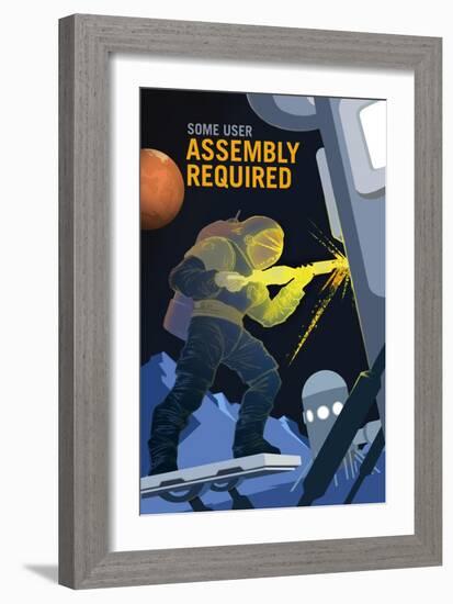 Assembly Required-NASA-Framed Art Print
