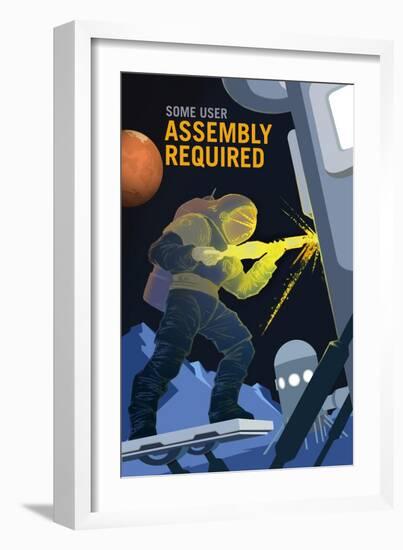 Assembly Required-NASA-Framed Art Print