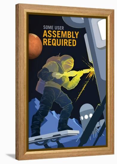 Assembly Required-NASA-Framed Stretched Canvas