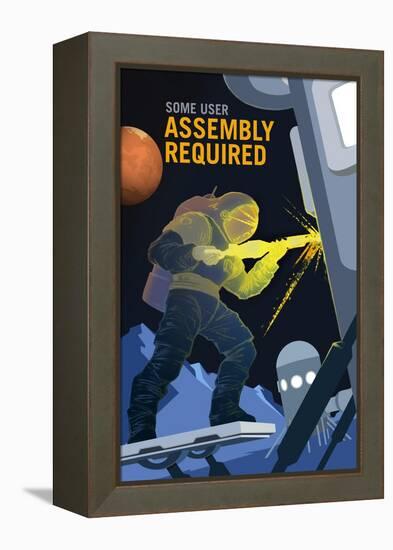 Assembly Required-NASA-Framed Stretched Canvas