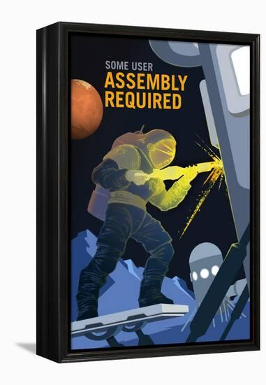 Assembly Required-NASA-Framed Stretched Canvas