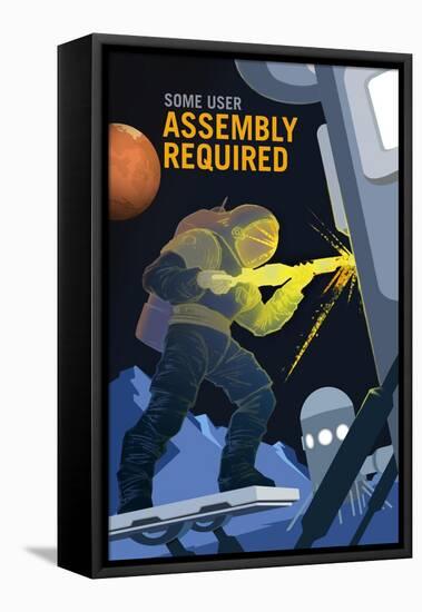 Assembly Required-NASA-Framed Stretched Canvas