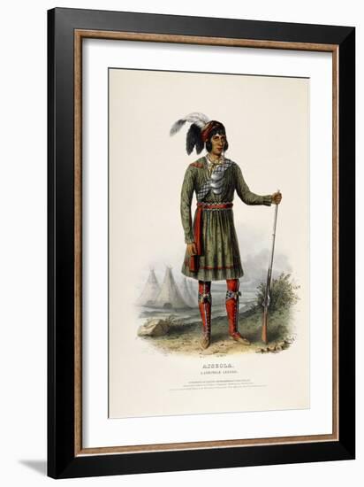 Asseola, a Seminole Leader, 1844-Charles Bird King-Framed Giclee Print