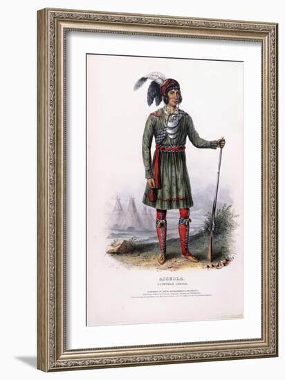 Asseola, a Seminole Leader, C.1837-1844-Charles Bird King-Framed Premium Giclee Print