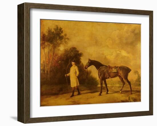 Assheton, First Viscount Curzon, and His Mare Maria, 1771 (Oil on Canvas)-George Stubbs-Framed Giclee Print