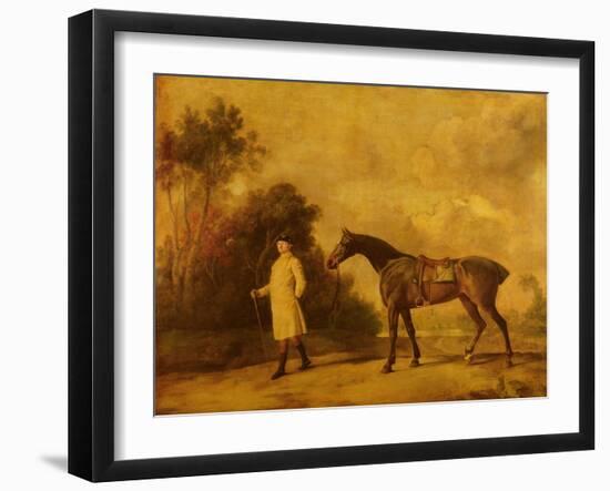 Assheton, First Viscount Curzon, and His Mare Maria, 1771 (Oil on Canvas)-George Stubbs-Framed Giclee Print