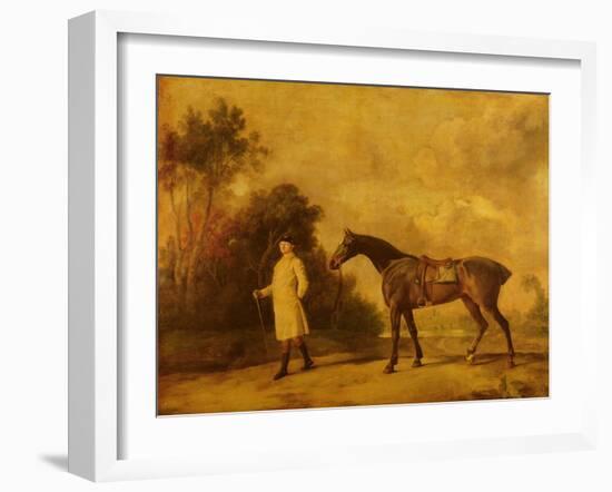 Assheton, First Viscount Curzon, and His Mare Maria, 1771 (Oil on Canvas)-George Stubbs-Framed Giclee Print