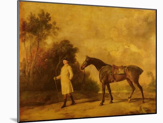 Assheton, First Viscount Curzon, and His Mare Maria, 1771 (Oil on Canvas)-George Stubbs-Mounted Giclee Print