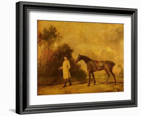 Assheton, First Viscount Curzon, and His Mare Maria, 1771 (Oil on Canvas)-George Stubbs-Framed Giclee Print