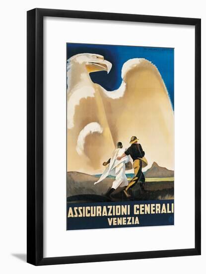 Assicurazioni Generali Venezia-Marcello Dudovich-Framed Art Print