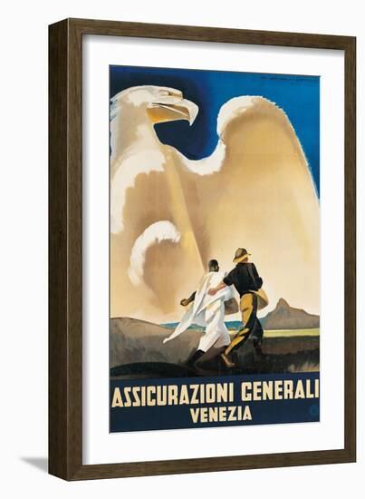 Assicurazioni Generali Venezia-Marcello Dudovich-Framed Art Print