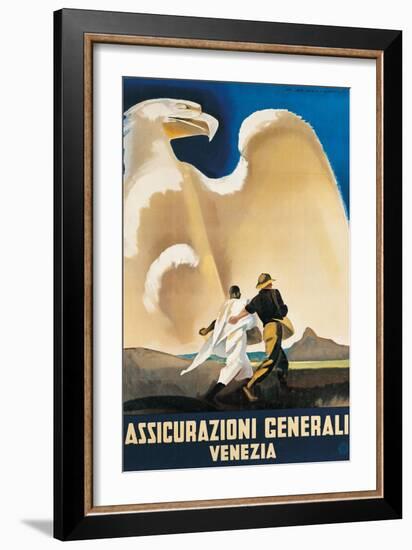 Assicurazioni Generali Venezia-Marcello Dudovich-Framed Art Print