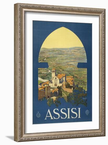 Assisi, c.1920-Vittorio Grassi-Framed Art Print