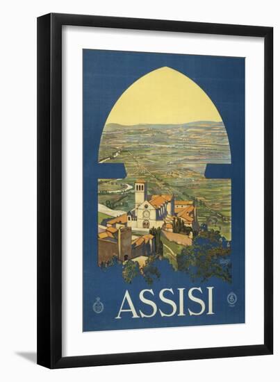 Assisi, c.1920-Vittorio Grassi-Framed Art Print