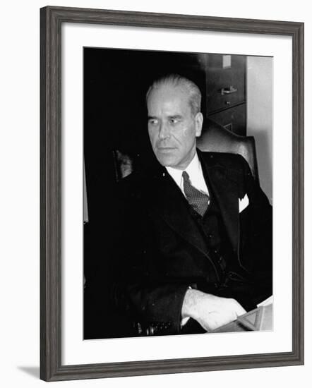 Assistant NYPD Chief Inspector John A. Lyons-Carl Mydans-Framed Premium Photographic Print