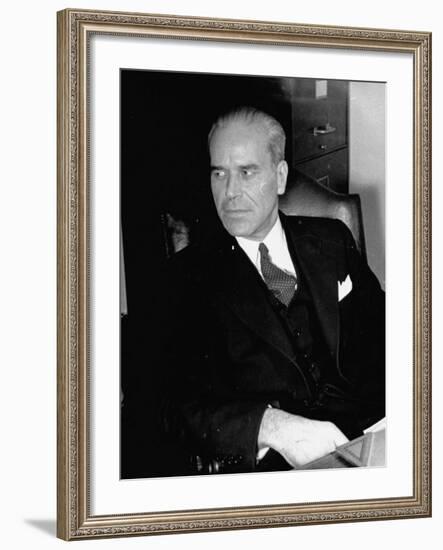 Assistant NYPD Chief Inspector John A. Lyons-Carl Mydans-Framed Premium Photographic Print
