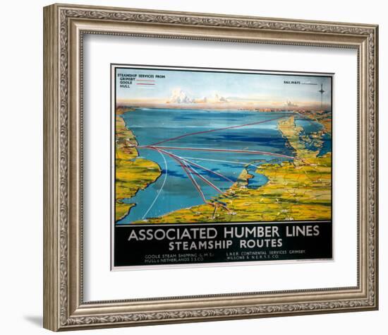 Associated Humber Lines-null-Framed Art Print