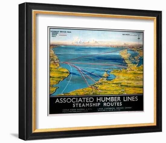 Associated Humber Lines-null-Framed Art Print