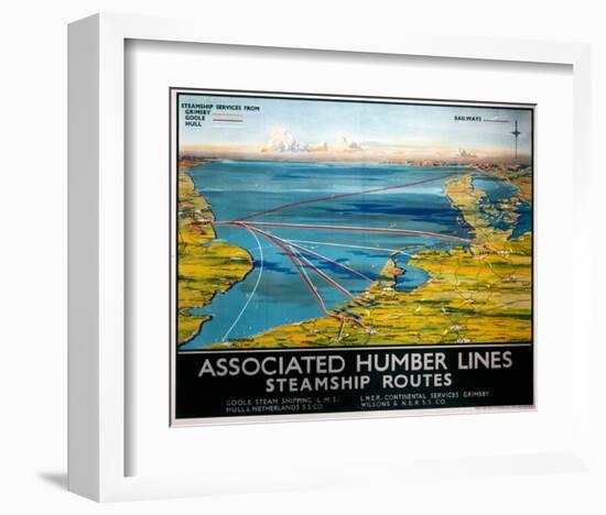 Associated Humber Lines-null-Framed Art Print