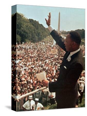 at Press Conference Jr Canvas Martin Luther King Art print POSTER