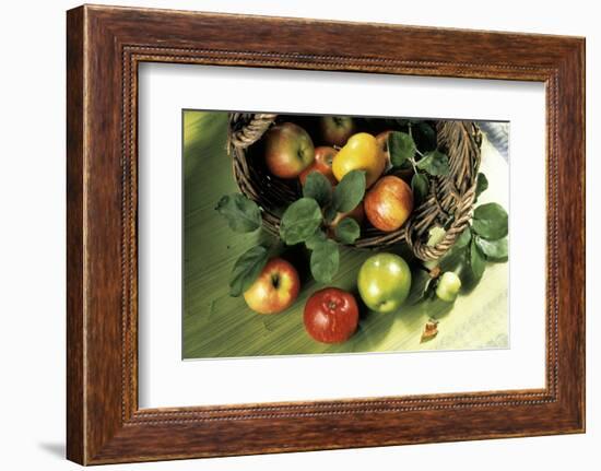 Assorted Apples in a Basket-Bodo A^ Schieren-Framed Photographic Print