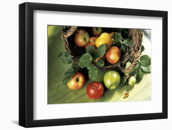 Assorted Apples in a Basket-Bodo A^ Schieren-Framed Photographic Print