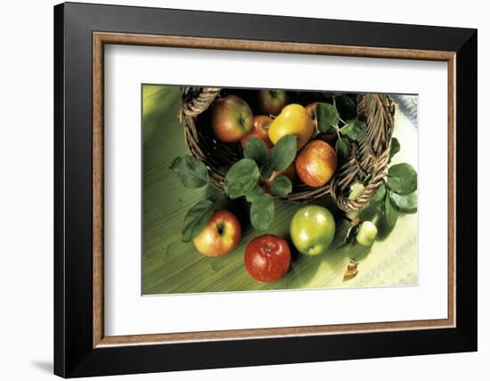 Assorted Apples in a Basket-Bodo A^ Schieren-Framed Photographic Print