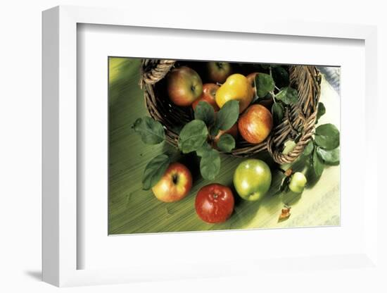 Assorted Apples in a Basket-Bodo A^ Schieren-Framed Photographic Print