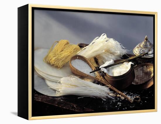 Assorted Asian Noodles and Rice-Susie M^ Eising-Framed Premier Image Canvas