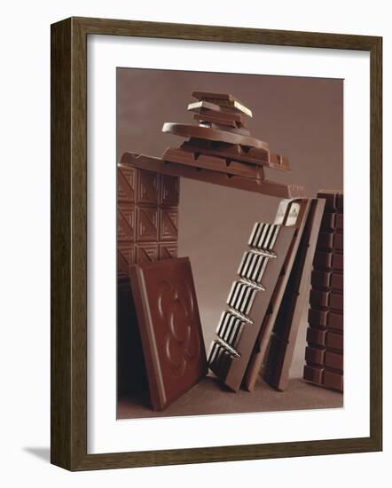 Assorted Chocolate Bars-Luzia Ellert-Framed Photographic Print