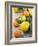 Assorted Citrus Fruit on Wooden Background-null-Framed Photographic Print