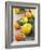 Assorted Citrus Fruit on Wooden Background-null-Framed Photographic Print