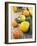 Assorted Citrus Fruit on Wooden Background-null-Framed Photographic Print