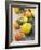 Assorted Citrus Fruit on Wooden Background-null-Framed Photographic Print