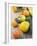 Assorted Citrus Fruit on Wooden Background-null-Framed Photographic Print