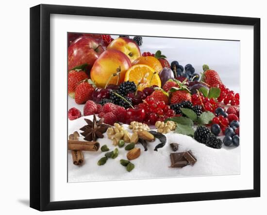 Assorted Fruit, Spices and Sugar-Karl Newedel-Framed Photographic Print