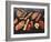 Assorted Meats and Sausages on Hot Stone Grill-Stefan Oberschelp-Framed Photographic Print