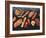 Assorted Meats and Sausages on Hot Stone Grill-Stefan Oberschelp-Framed Photographic Print