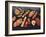 Assorted Meats and Sausages on Hot Stone Grill-Stefan Oberschelp-Framed Photographic Print