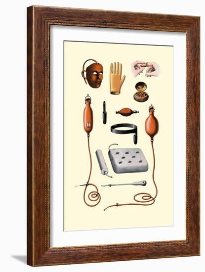 Assorted Rubber Medical Accessories-Jules Porges-Framed Art Print