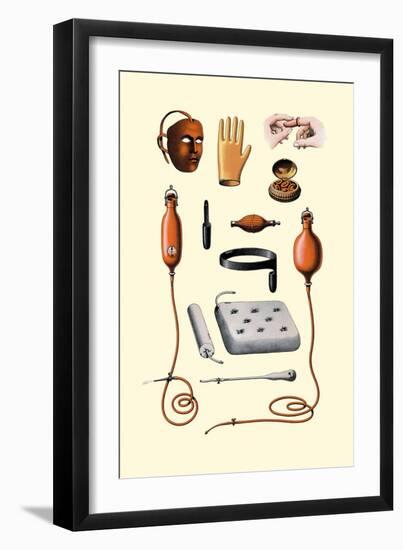 Assorted Rubber Medical Accessories-Jules Porges-Framed Art Print