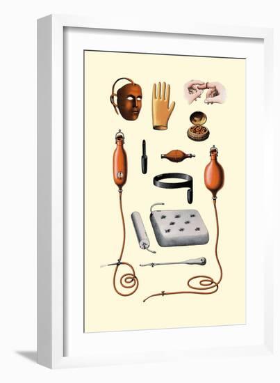 Assorted Rubber Medical Accessories-Jules Porges-Framed Art Print