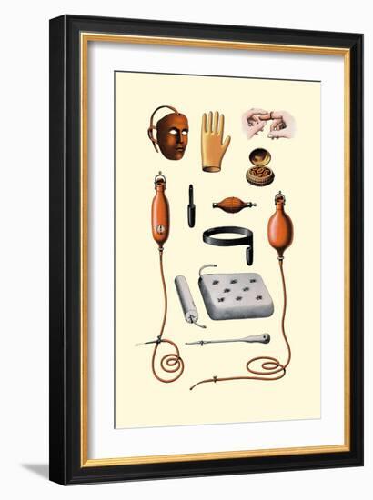 Assorted Rubber Medical Accessories-Jules Porges-Framed Art Print
