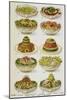 Assorted Salad Dishes-Isabella Beeton-Mounted Giclee Print