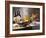 Assorted Types of Cheese with Bread, Red Wine-null-Framed Photographic Print