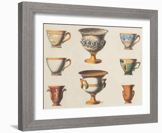 Assorted Vessels I-Anna Polanski-Framed Art Print