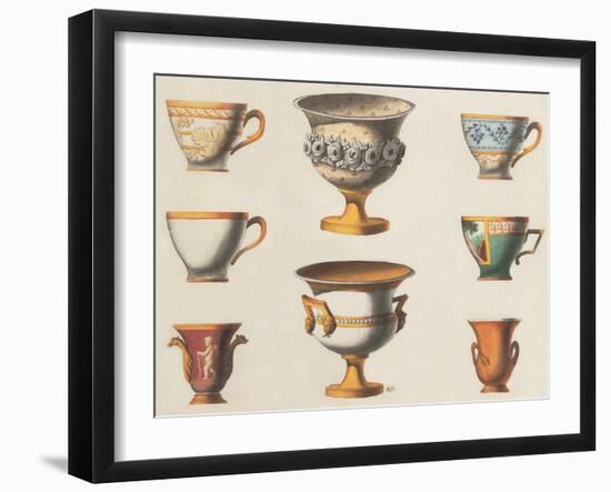 Assorted Vessels I-Anna Polanski-Framed Art Print