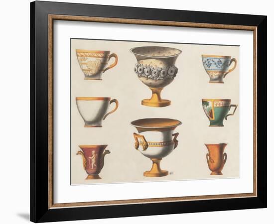 Assorted Vessels I-Anna Polanski-Framed Art Print