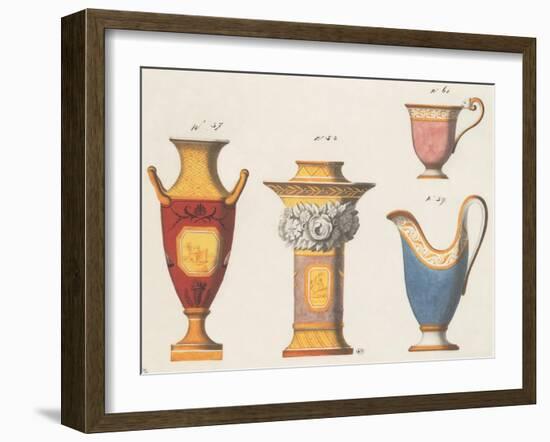 Assorted Vessels II-Anna Polanski-Framed Art Print