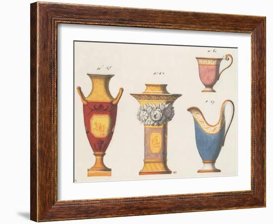 Assorted Vessels II-Anna Polanski-Framed Art Print